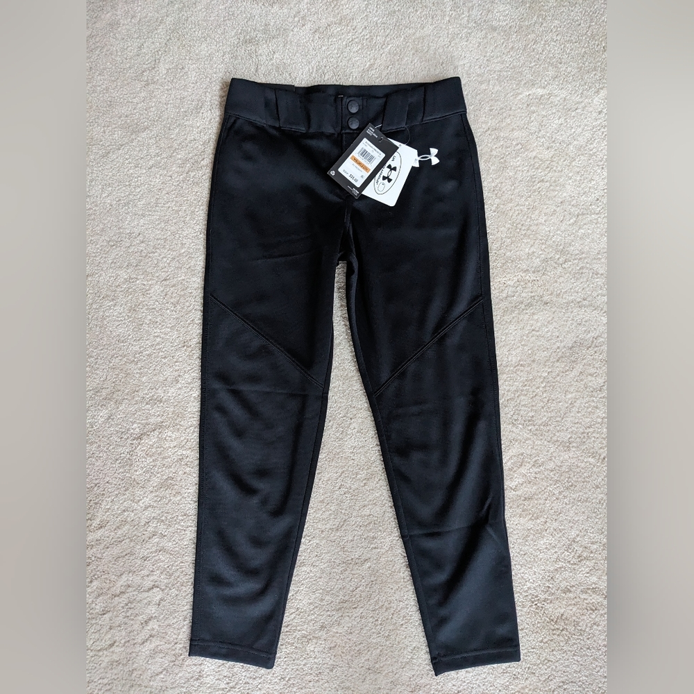 Black Under Armour baseball pants